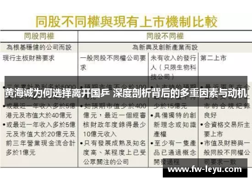 黄海诚为何选择离开国乒 深度剖析背后的多重因素与动机